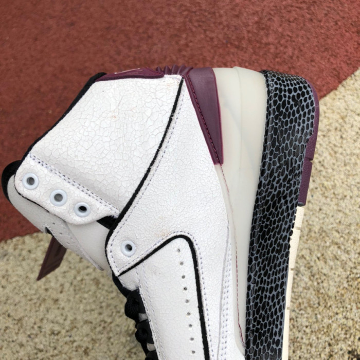 Off White x Air Jordan 2 Retro SP White Dark Purple Black