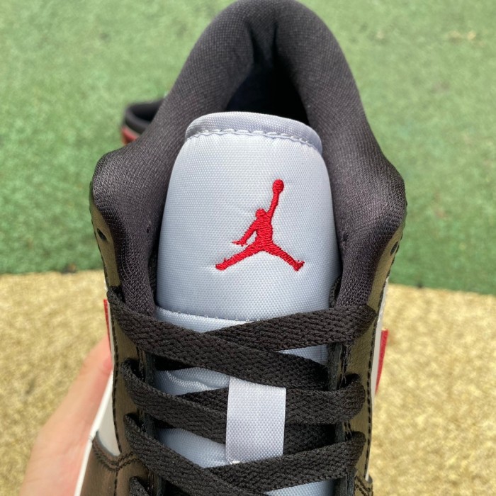 Air Jordan 1 Low Wolf Grey Gym Red