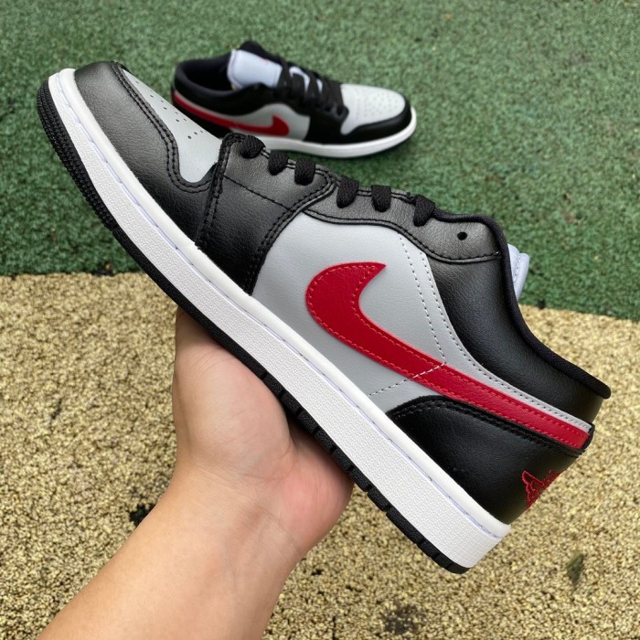 Air Jordan 1 Low Wolf Grey Gym Red