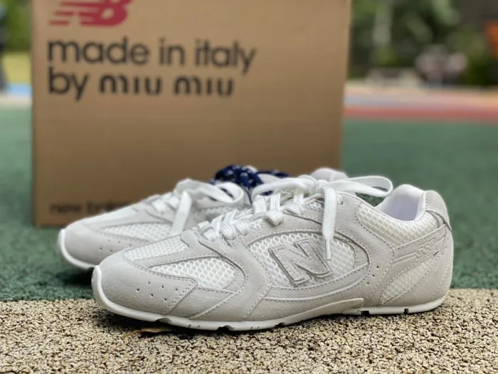 New Balance X Miu Miu 530 SL suede and mesh sneakers