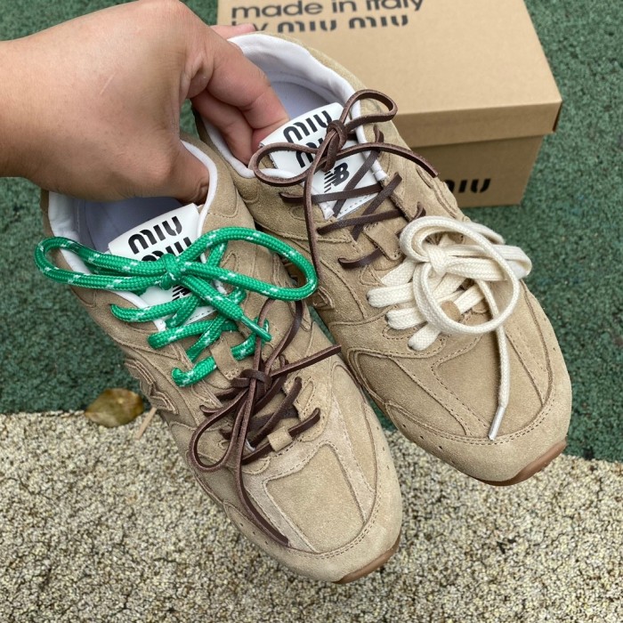 New Balance x Miu Miu 530 Suede Mesh 'Ecru'