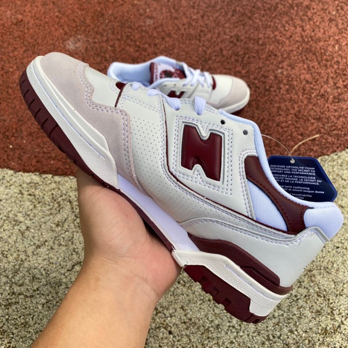 New Balance 550 Sea Salt Burgundy