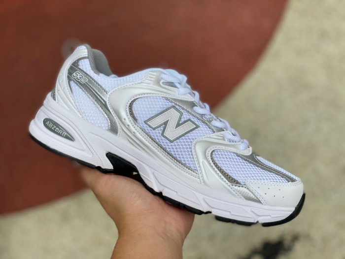 New Balance 530 White Silver Metallic