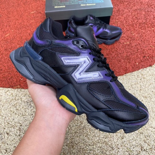 New Balance 9060 Mowalola Burglarwear Black Purple Yellow