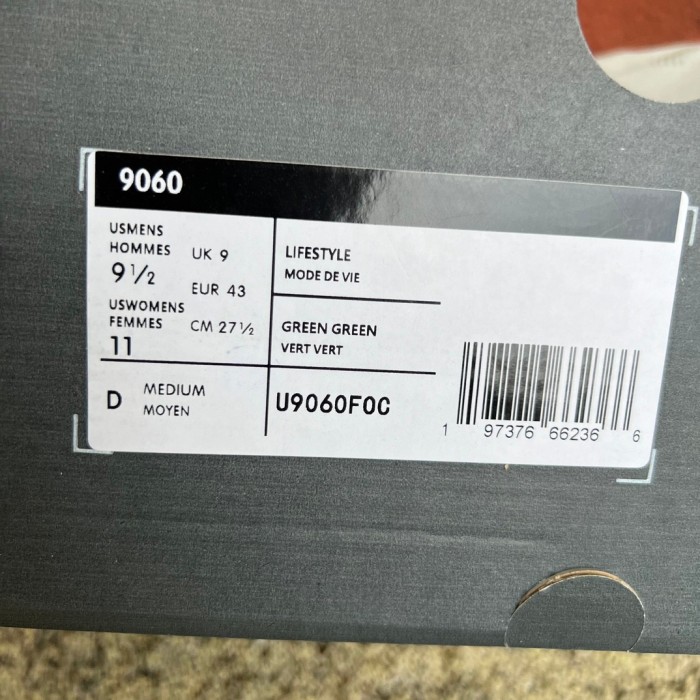 New Balance 9060 Green Grey