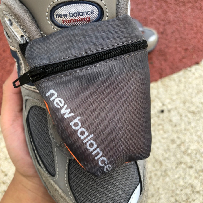 New Balance 2002R Grey Brown Pouch