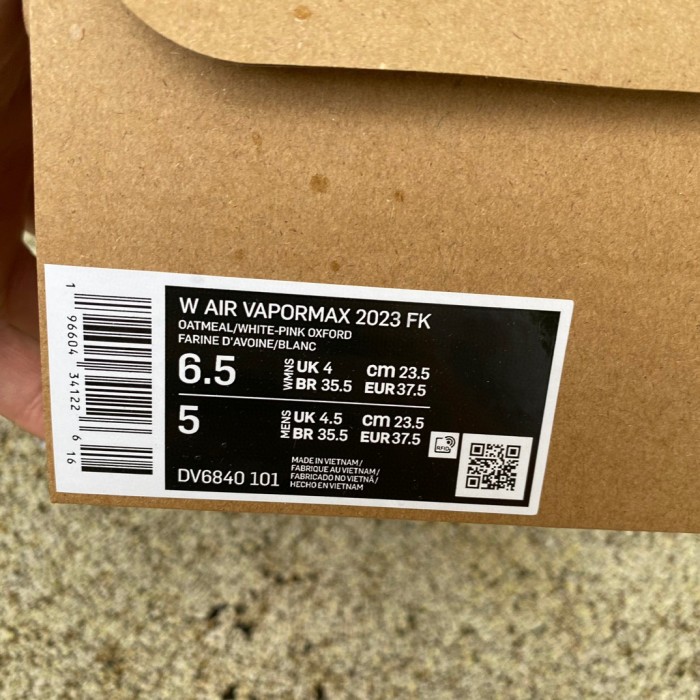 Air VaporMax 2023 Flyknit Oatmeal Pearl Pink
