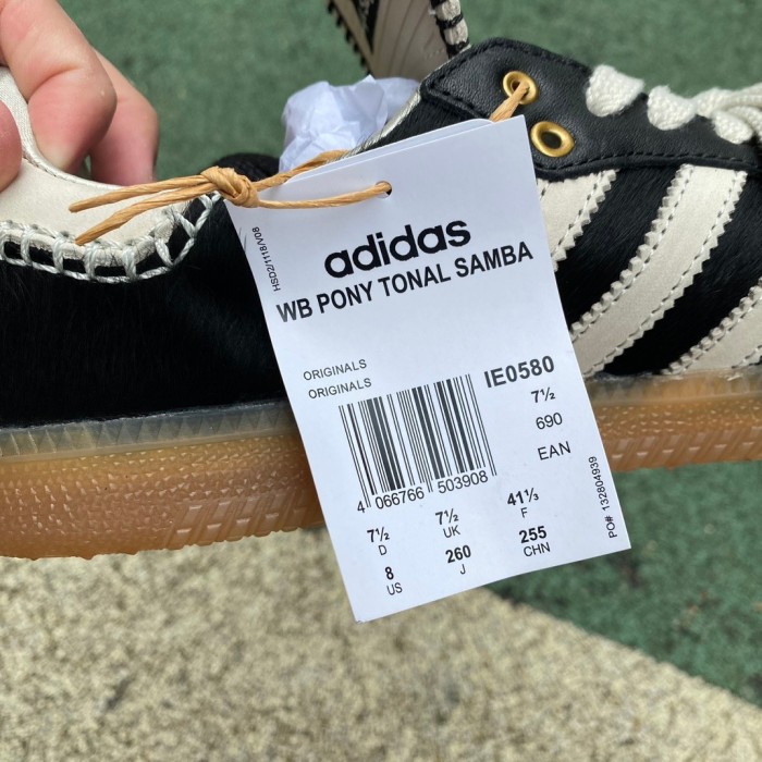 Adidas Samba Pony Tonal Wales Bonner Core Black