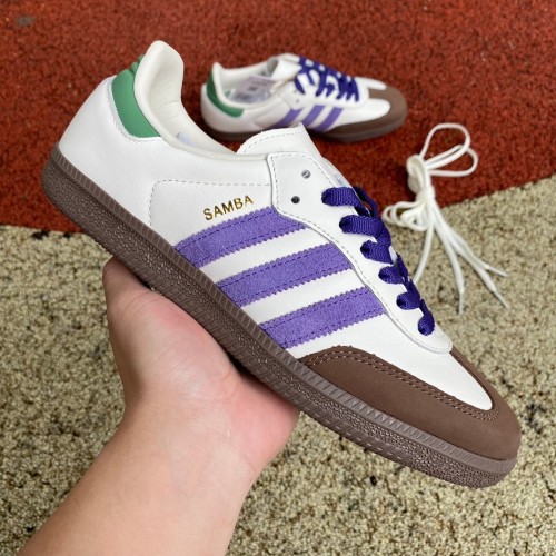 Adidas Samba OG Off White Core Purple Green Brown