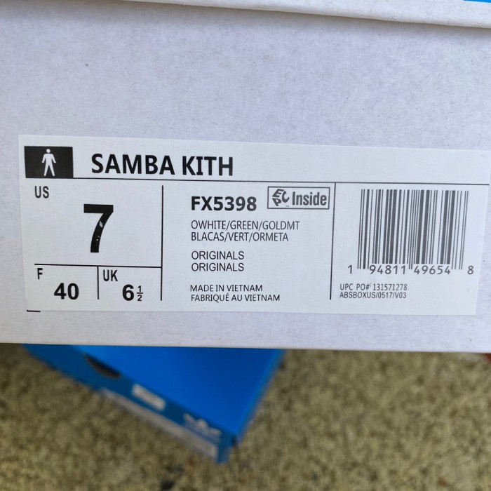 Adidas Samba OG Kith Classics White Green