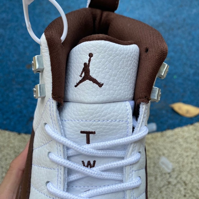 SoleFly x Air Jordan 12  White/Baroque Brown