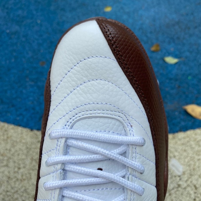 SoleFly x Air Jordan 12  White/Baroque Brown