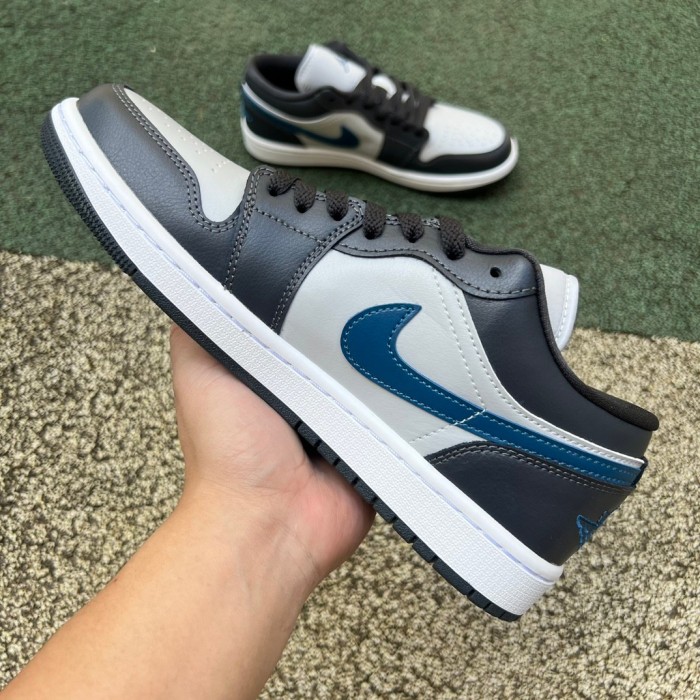 Air Jordan 1 Low Anthracite Industrial Blue