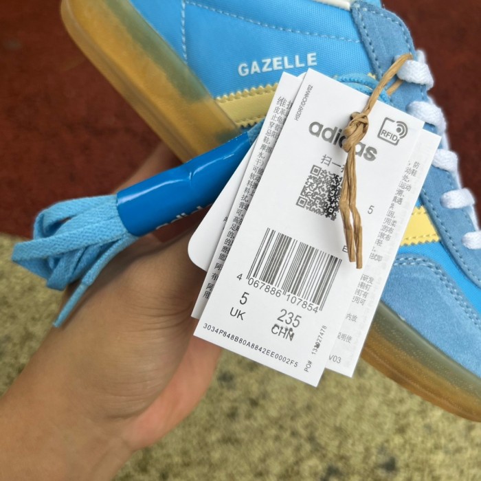 Adidas Gazelle Indoor Semi Blue Burst Almost Yellow