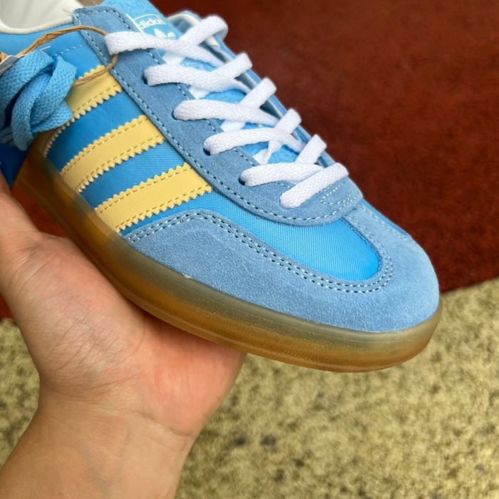Adidas Gazelle Indoor Semi Blue Burst Almost Yellow