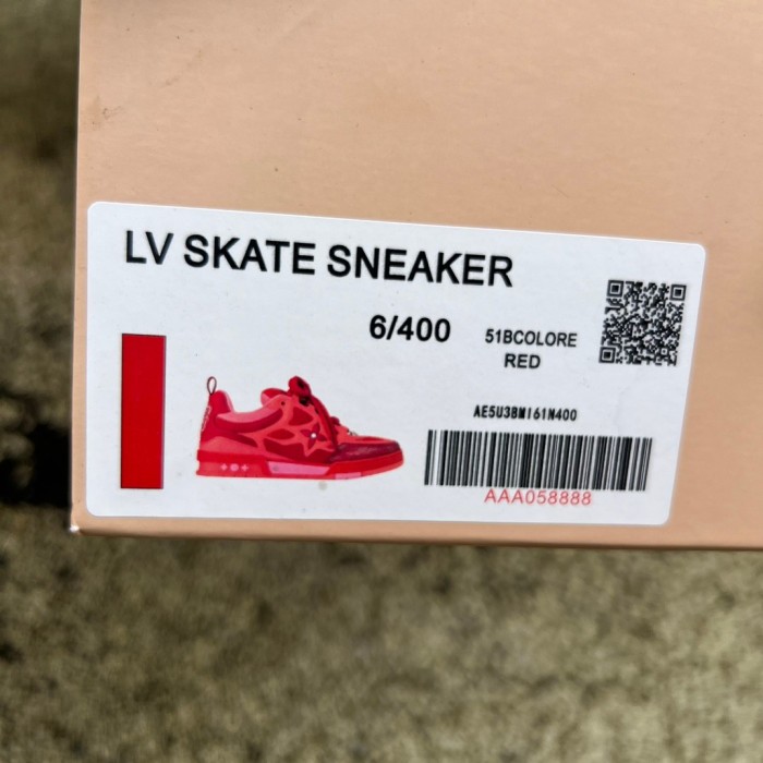 Louis Vuitton LV Skate Sneaker Red