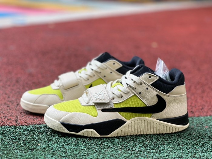 Air Jordan Jumpman Jack TR Travis Scott Beige fluorescent green