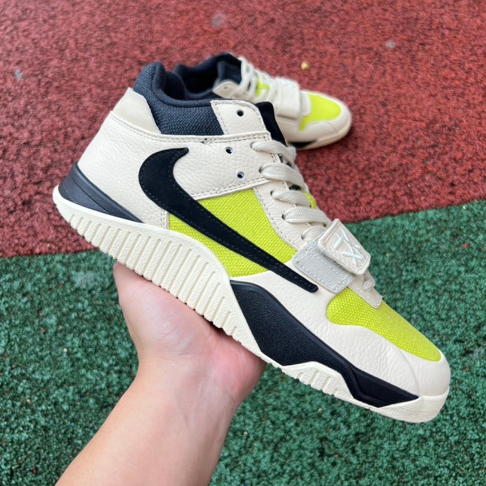 Air Jordan Jumpman Jack TR Travis Scott Beige fluorescent green