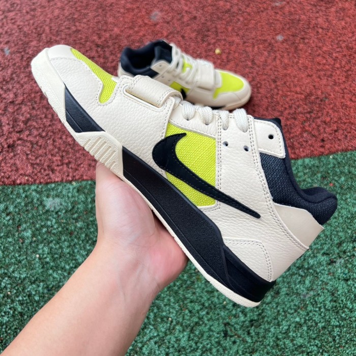 Air Jordan Jumpman Jack TR Travis Scott Beige fluorescent green