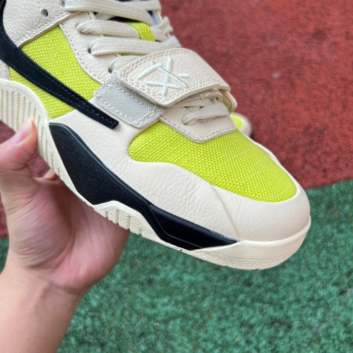 Air Jordan Jumpman Jack TR Travis Scott Beige fluorescent green