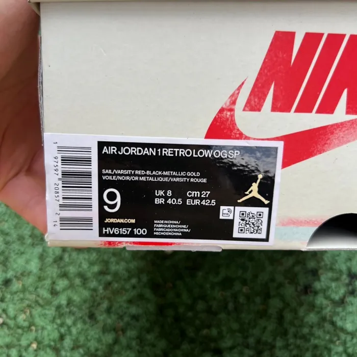 Air Jordan 1 Retro Low OG Trophy Room Rookie Card Home