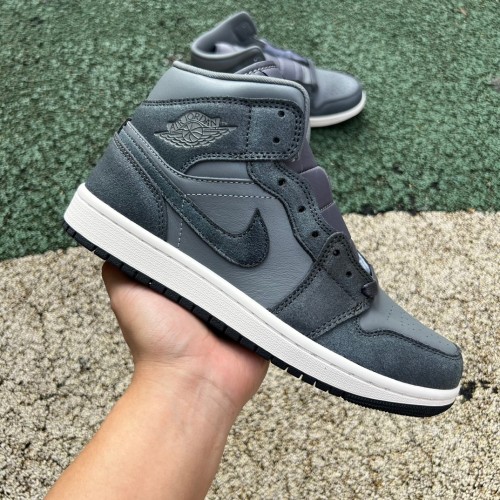 Air Jordan 1 Mid Distressed Smoke Grey