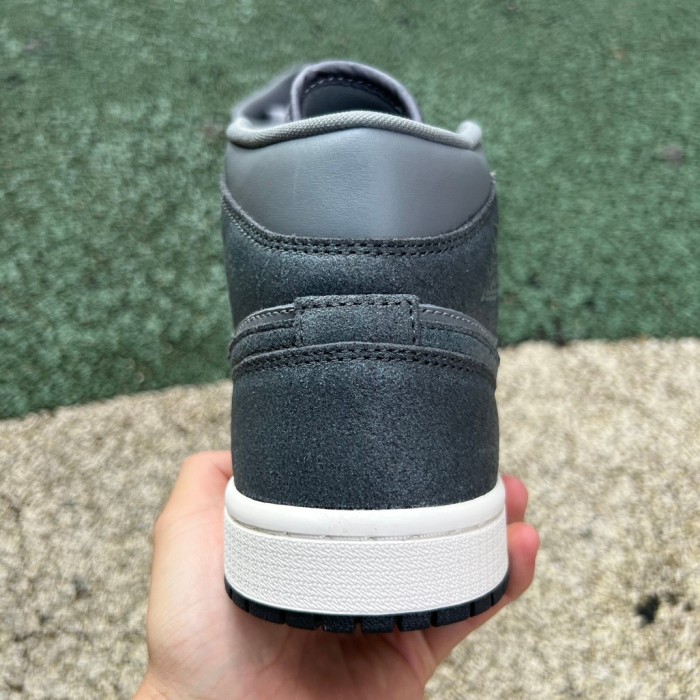 Air Jordan 1 Mid Distressed Smoke Grey