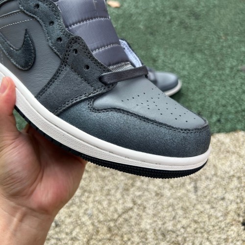 Air Jordan 1 Mid Distressed Smoke Grey