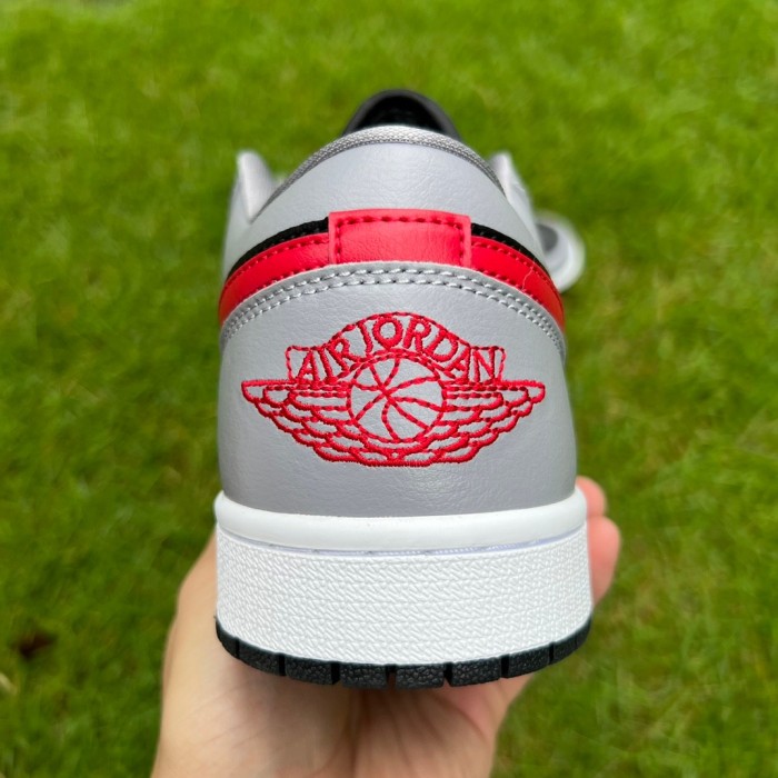 Air Jordan 1 Low Cement Grey Fire Red