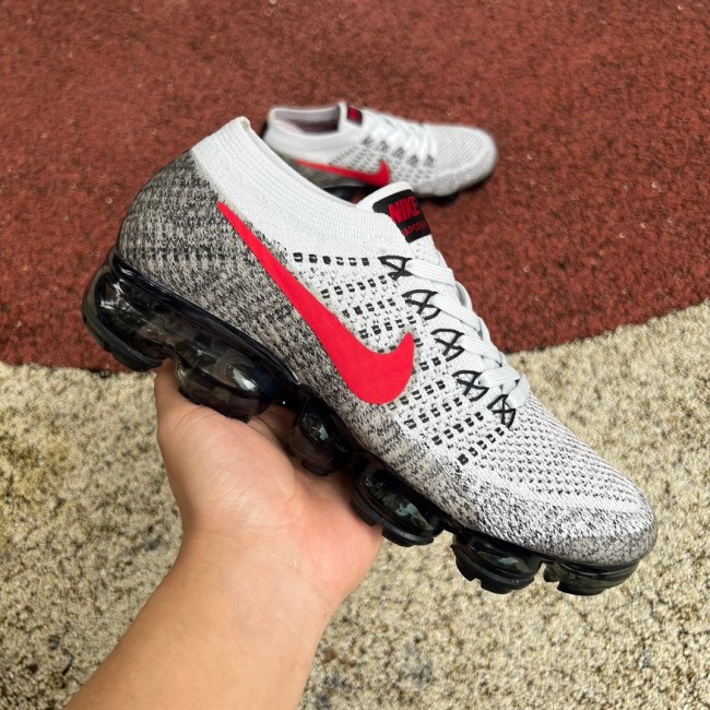 Nike Air VaporMax Platinum Red Black