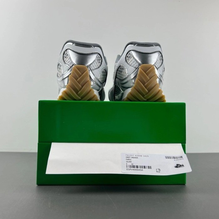Bottega Veneta Orbit Silver White