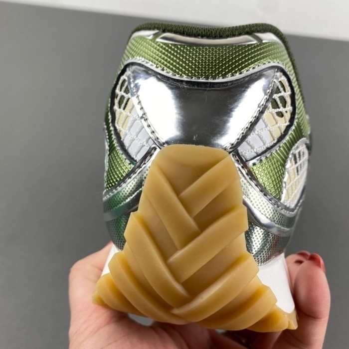Bottega Veneta Orbit Silver Dark Green