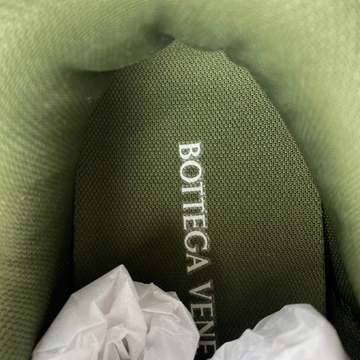 Bottega Veneta Orbit Silver Dark Green