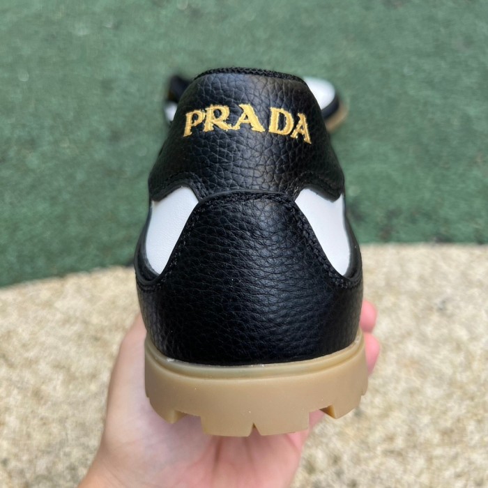 Prada Downtown Low Top Sneakers Leather