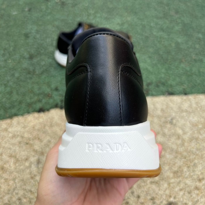 Prada Downtown Low Top Sneakers Leather