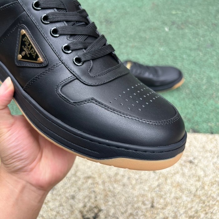 Prada Downtown Low Top Sneakers Leather