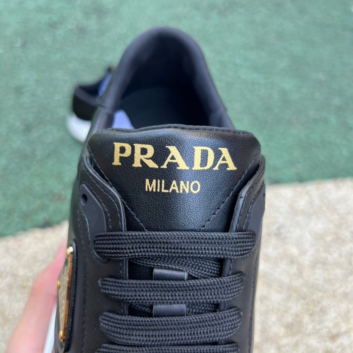 Prada Downtown Low Top Sneakers Leather