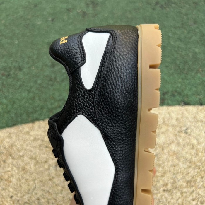 Prada Downtown Low Top Sneakers Leather