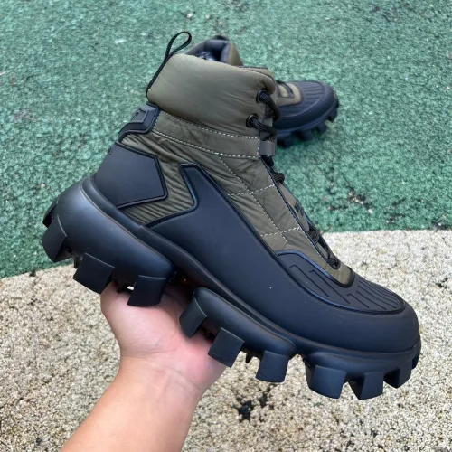 Prada Cloudbust Thunder High Top Olive