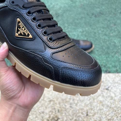 Prada Downtown Low Top Sneakers Leather