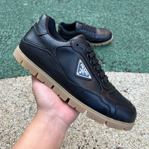 Prada Downtown Low Top Sneakers Leather