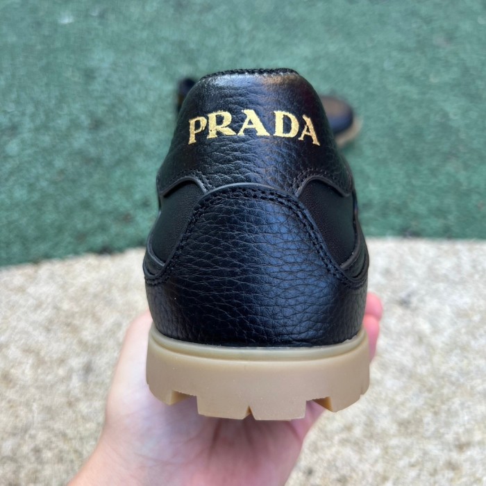 Prada Downtown Low Top Sneakers Leather