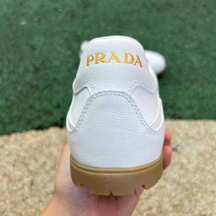 Prada Downtown Low Top Sneakers Leather