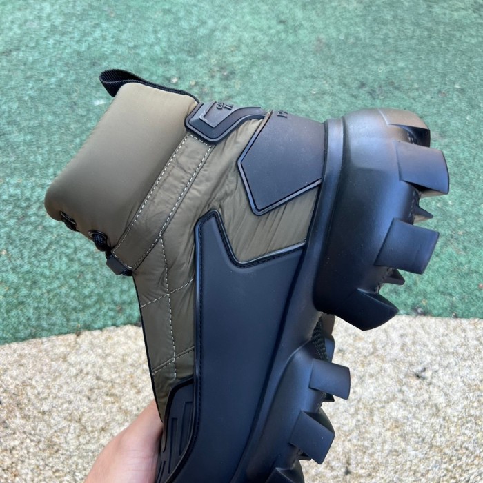 Prada Cloudbust Thunder High Top Olive