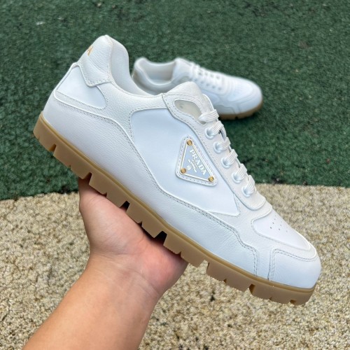 Prada Downtown Low Top Sneakers Leather