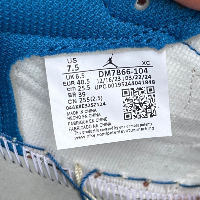 Air Jordan 1 Retro Low OG SP Fragment x Travis Scott Sail Military Blue