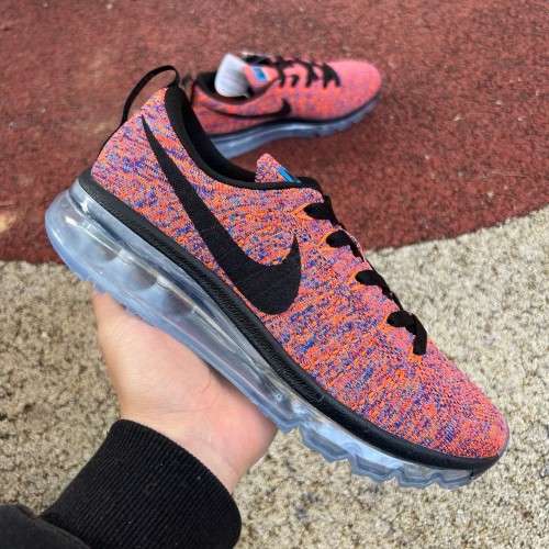 Nike Flyknit Air Max Photo Blue Total Crimson