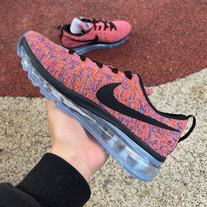 Nike Flyknit Air Max Photo Blue Total Crimson