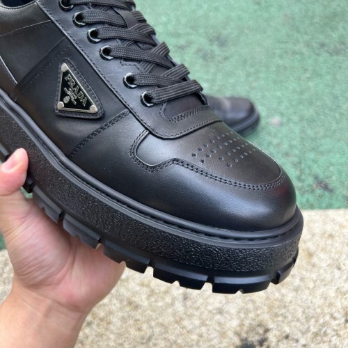 Prada Downtown Low Top Re-Nylon Sneakers Black