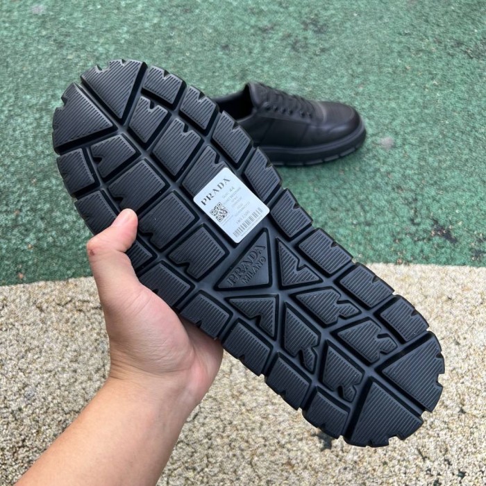 Prada Downtown Low Top Re-Nylon Sneakers Black